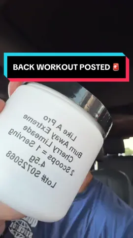 BACK WORKOUT ⬇️ 30 Minutes Pre Training 1 scoop Pump & Focus W 2 scoop Burn away  Intra - 1 scoop EAA electrolytes  4 sets pulldowns 6-8 reps  4 sets hammer strength hi rows 6-8 reps  4 sets T Bar rows 6-8 reps  4 sets pullovers  8-12 reps  Cardio- 30 minutes stair master  #fyp #fentysuperbrandday #likeaprosupplements #tiktokshopping 