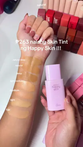 ₱263 nalang Skin Tint ng Happy Skin !  #happyskin #happyskinph #skintint #skintintreco #spf #makeup #makeupsale  @happyskinphil 