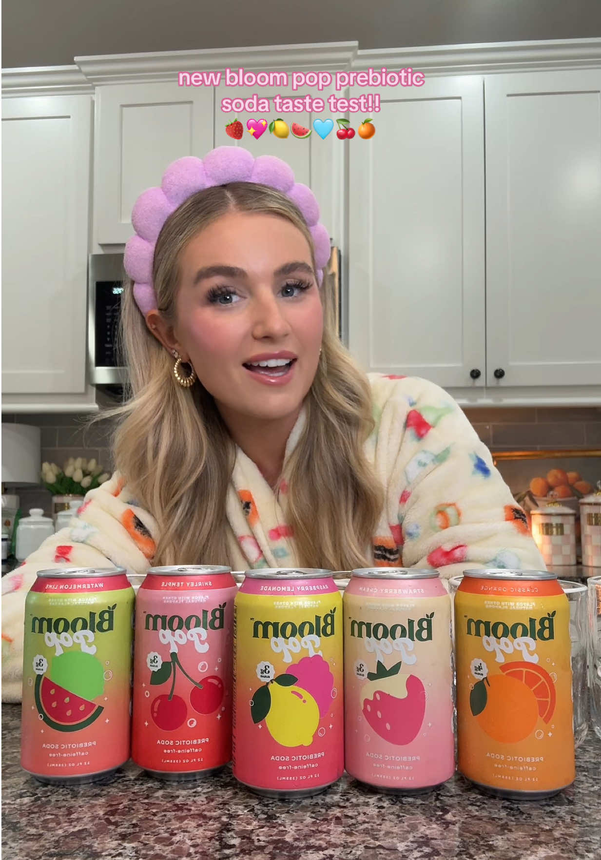 This was so fun!! New Bloom Pop taste test / review!! 🍒🍊🍓🍋🍉🩷 Found these at Walmart!! @Bloom Nutrition #bloom #prebiotic #guthealth #tastetest #review #drinkreview #fypシ 
