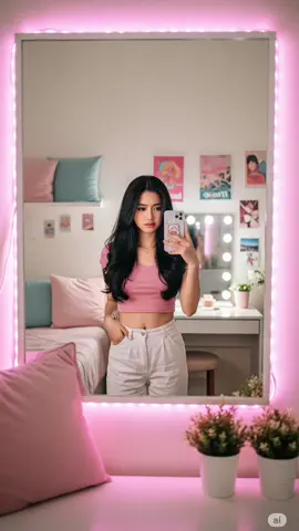 Mirror selfie🤳 #chatgpt #geminiai #editfoto #Ai #fyppppppppppppppppppppppp 