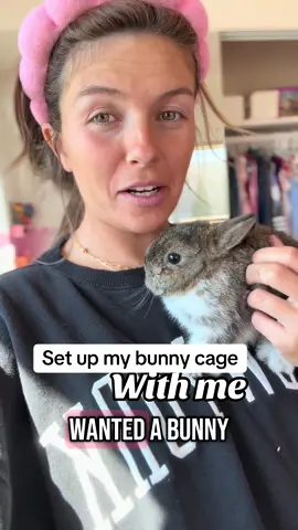Love this bunny setup! Easy to set up + clean and im here for it. #petbunny 