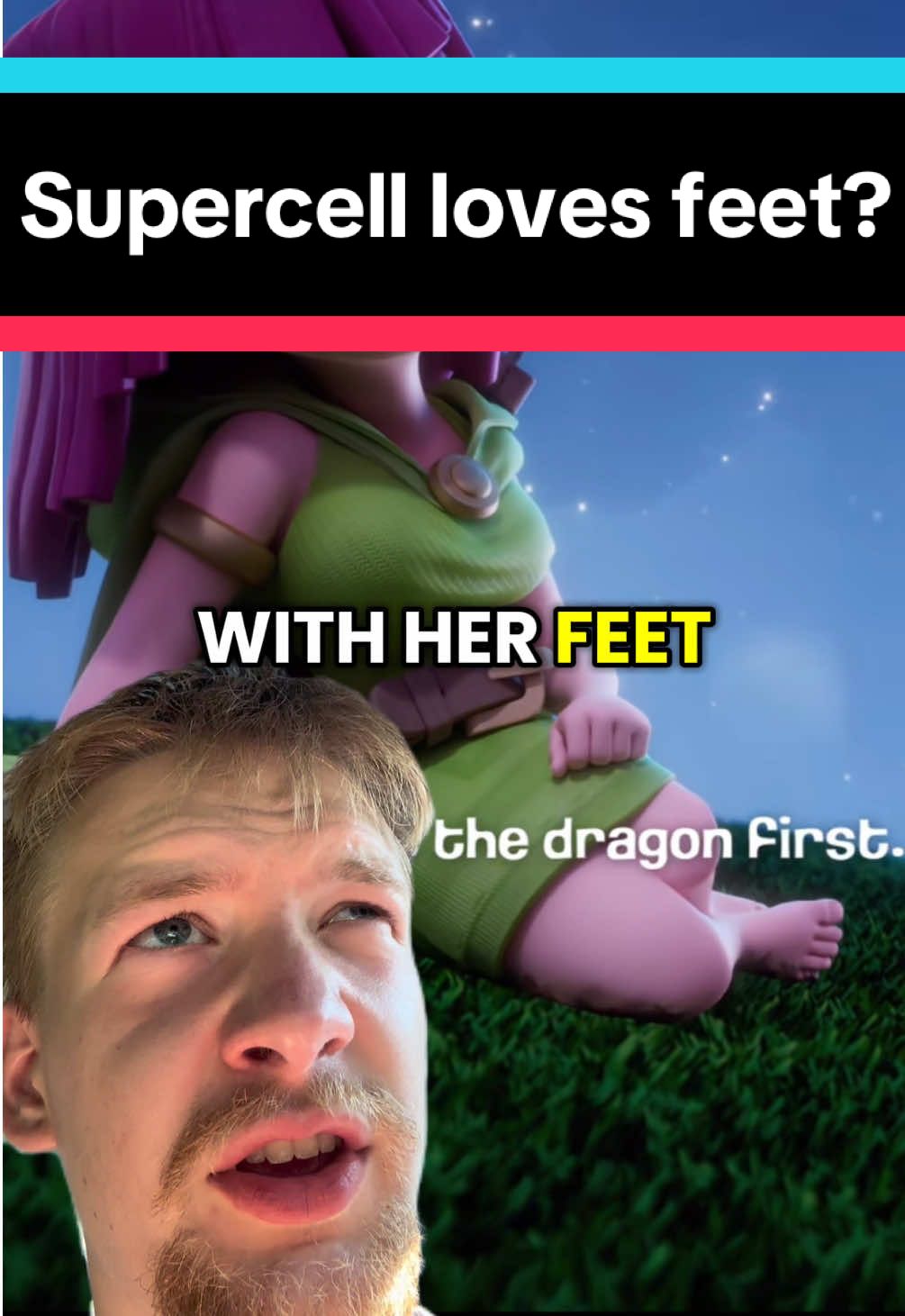 Supercell is obsessed with showing feet for new clash Royale Evos? #clashroyale #clashroyaledaily #clashroyalememes 
