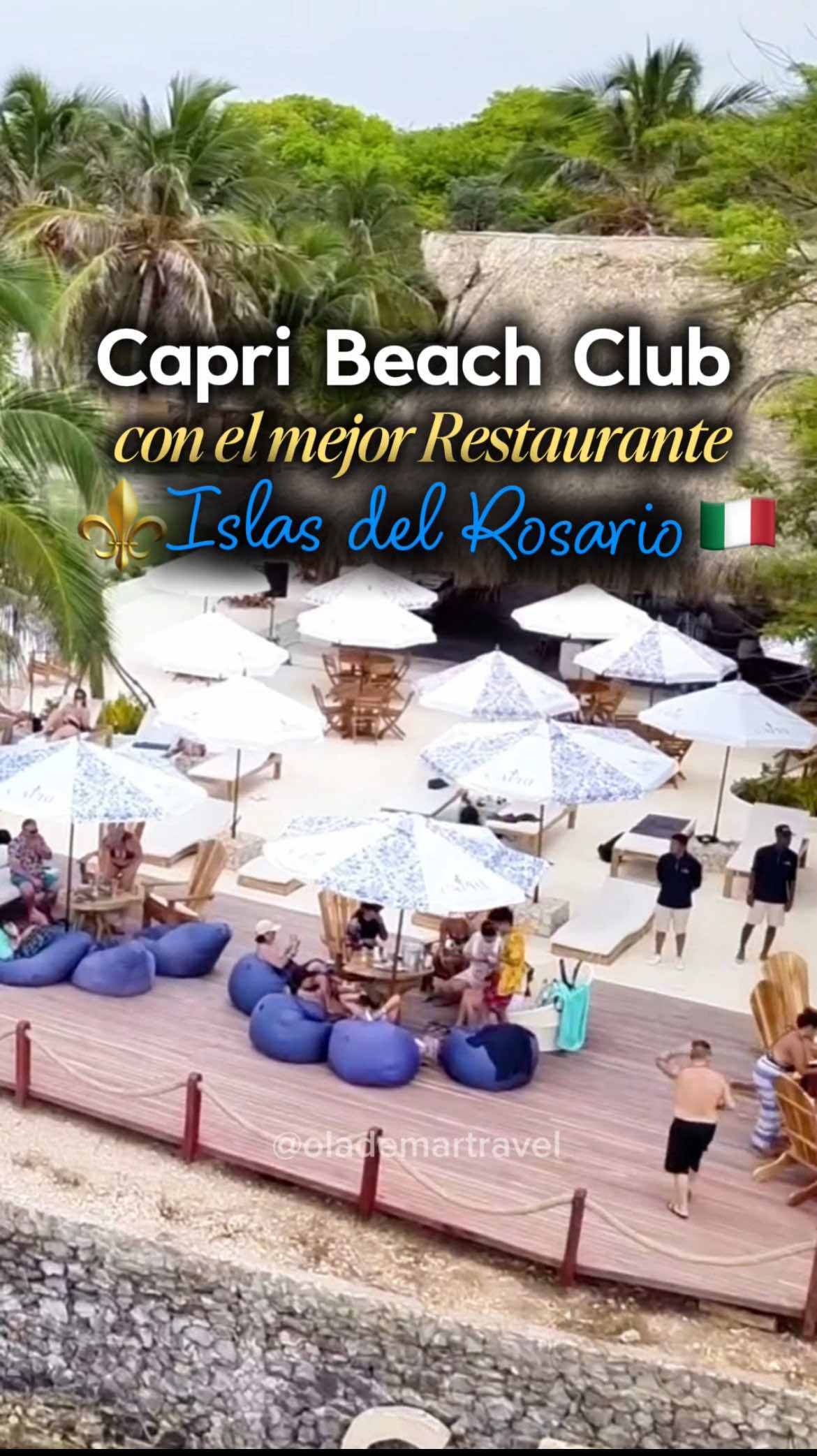 ⚜️Capri el beach club privado mas nuevo en islas del Rosario 🌊Con platos creados en la cocina de uno de los mejores restaurantes de Cartagena #mardelasantillas  . . . . . . #capribeachclub #beachclub #capri #islasdelrosario #rosarioislands #islaprivada #island #mardelasantillas #islasdelrosariocartagena #playa #praia #beachvibes #cartagena #colombia #agenciadeviajes #turismocartagena #toursim  #creatorsearchinsights  
