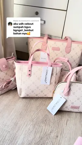 Replying to @numnum punya siapa yang sudah sampe? @CORALDAISY #taspink #tascewek 