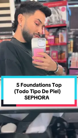 ✨ TOP 5 BASES VIRAL DE SEPHORA – ¡Probadas y aprobadas! 	1.	Base efecto “segunda piel” 	•	Cobertura media modulable. 	•	Se siente ligera, perfecta para un look natural “no makeup-makeup”. 	•	Ideal para pieles normales a secas, deja un acabado luminoso y saludable. 	2.	Base mate de larga duración 	•	Controla el brillo hasta por 12 h, ¡perfecta para días largos! 	•	Cobertura media‑alta, ideal para eventos y grabar bajo luces fuertes. 	•	No se oxida fácilmente y mantiene la piel impecable. 	3.	Base hidratante con ingredientes skincare 	•	Enriquecida con ácido hialurónico y antioxidantes. 	•	Hidrata mientras unifica el tono, dejando la piel fresca y radiante. 	•	Cobertura ligera, perfecta para contenido “dewy” y natural en TikTok. 	4.	Base serum con SPF 	•	Combina protección solar y maquillaje en uno. 	•	Textura ultraligera que se adapta al tono de tu piel. 	•	Ideal para looks diarios y grabaciones al aire libre. 	5.	Base de alta cobertura con acabado difuminado 	•	Diseñada para cubrir manchas, rojeces e imperfecciones sin sentirse pesada. 	•	Efecto “filtro” en cámara, perfecta para contenido de beauty transformations. 	•	Fórmula que se mantiene intacta durante horas sin resecar la piel. @sephora  @Diorbeauty  @makeupbymario  @Charlotte Tilbury  @Haus Labs by Lady Gaga  @Armani beauty  - - #armani #dior #charlottetilbury #makeupbymario #hauslabs #sephora #foundation #top #skincare #spf #allskintypes #dryskin #oilyskin #beautytips #makeup #fyp #BeautyReview 