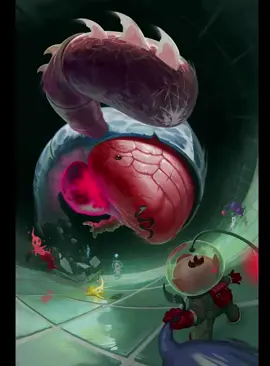 here is 1/3 of my paintings in the piklopedia zine that just came out! find it online #pikmin #digitalart #arttok #twchrist #procreateart #timelapseart 