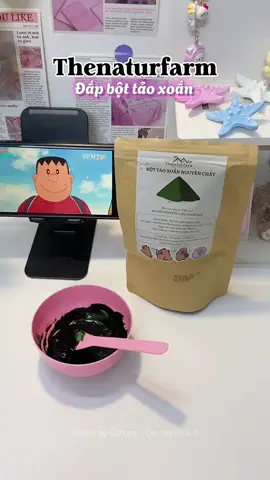 Mùi nó hơi ấy nhưng mà đắp nó giúp da lên tông 🫶 #bottaoxoan #thenaturfarm 