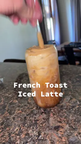 French Toast Iced Latte made with my nespresso. @Anna, thanks for the rec. @kceastland thanks for the recipe! 