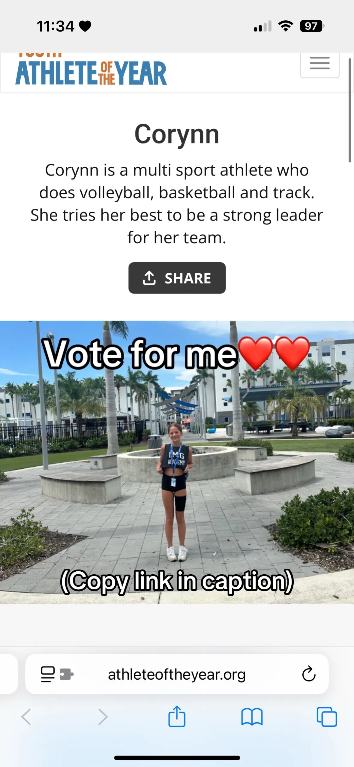 Please copy this link and vote for me!