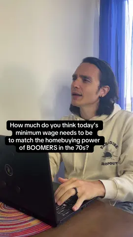 Here’s the breakdown: $66/hr x 40hrs is $2640/week A mortgage on a $420,000 home (which is avg home price)  would be around $2600/month  If ppl say housing should be only about 1/4 your monthly income then thats on track with a single income (not accounting  taxes) #us #economy #minimumwage 