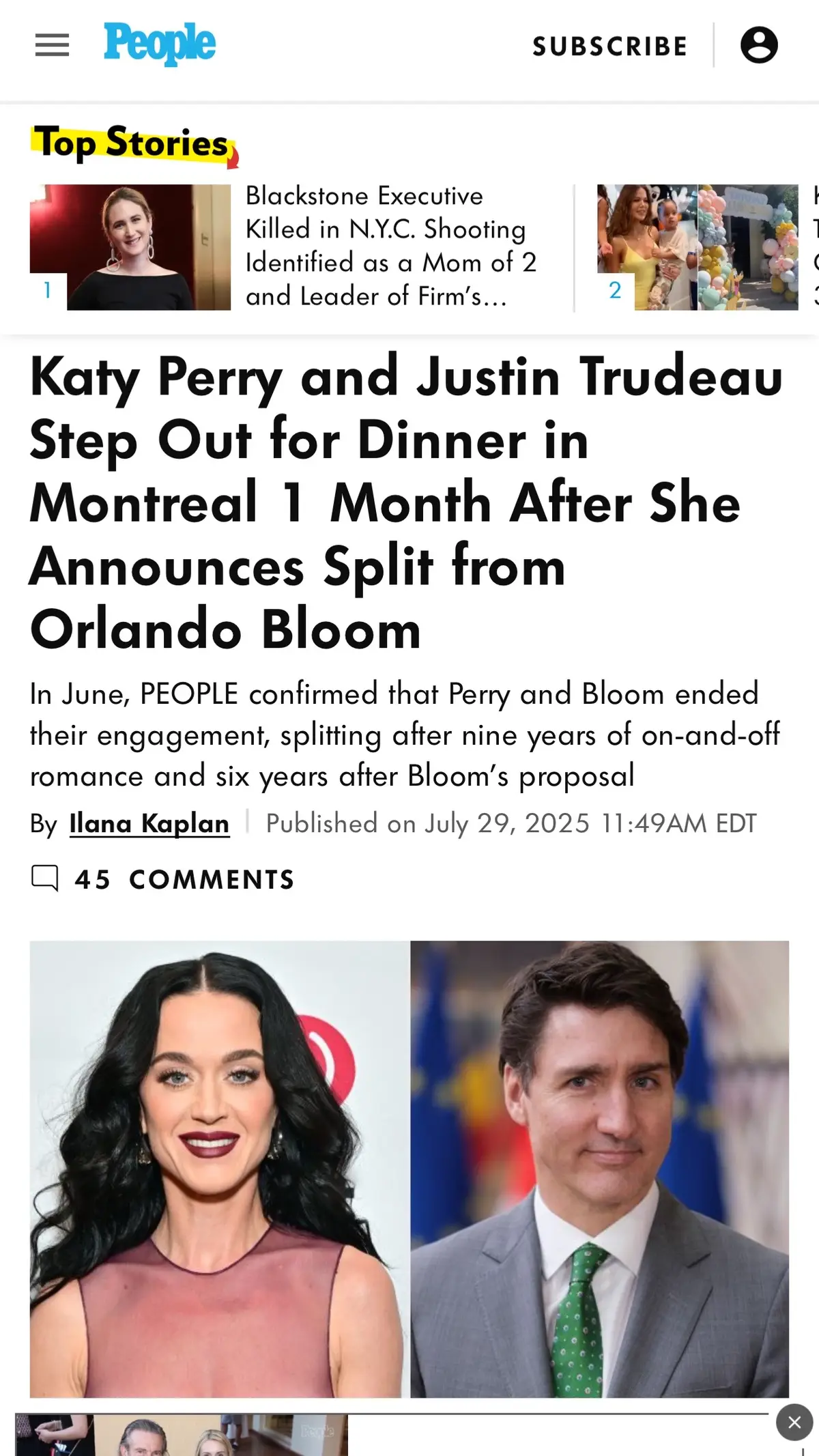 What do you guys think? Ya or nah? I kind of hope this is true! #KatyPerry #justintrudeau🇨🇦 