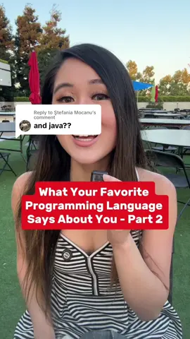 Replying to @Ştefania Mocanu  Part 2 - what your favorite programming says about you  😂 Which is yours? Lmk if we need part 3! Tags 🏷️  #java #php #ocaml #programminglanguages #programmingmemes #programmerhumor #thedevlife #officehumor #womenwhocode #softwareengineer #softwaredeveloper  #developerlife #techmeme