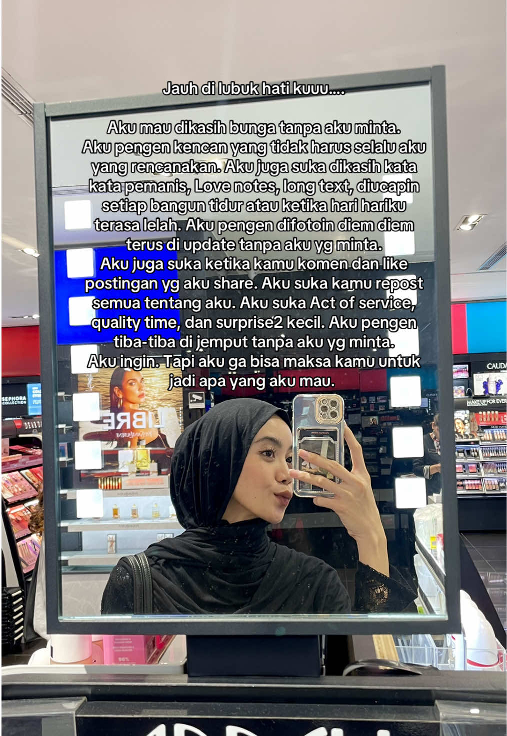 Gapapa sih klo engga juga, cuma mau aja kaya cwk lain gitu☺️ #fyp #fypdong #kisahku #fypage 