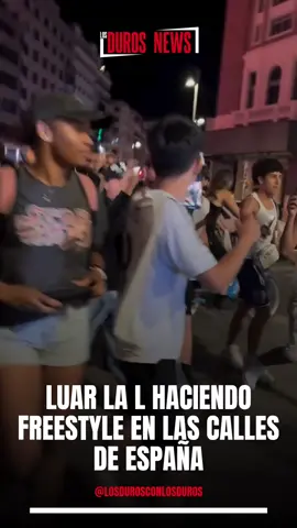 #LuarLaL haciendo freestyle en las calles de Madrid, España 🇪🇸