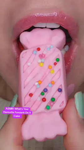 ASMR! What's Your Favourite Fondant On A Cake #asmr #fondant #satisfyinglips 