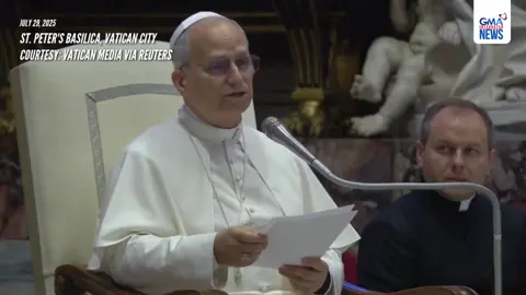 Pope Leo XIV greeted the faithful attending a mass for Catholic influencers and so-called digital missionaries at St. Peter's Basilica in the Vatican on Tuesday, July 29. 