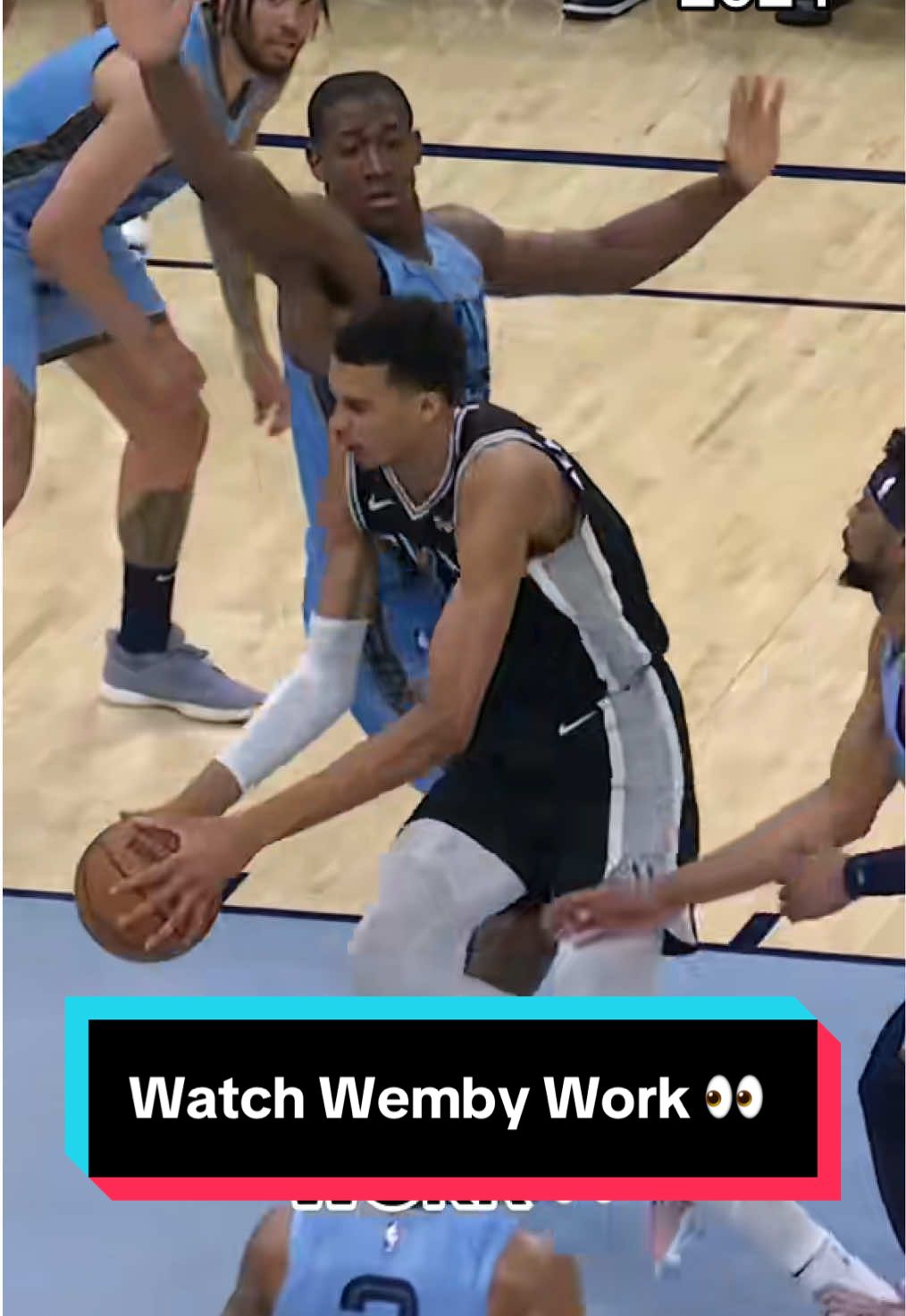 Wemby in slo-mo 🐌🎥 #NBA #Basketball #Wemby #VictorWembanyama #Spurs 