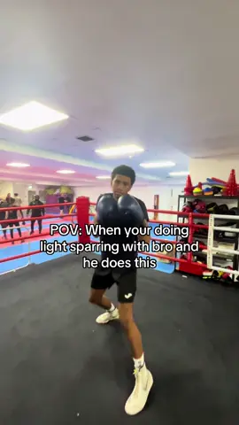 Light sparring with bro😂 #boxing #relatable #lightsparring #fyp #foryou #viral 