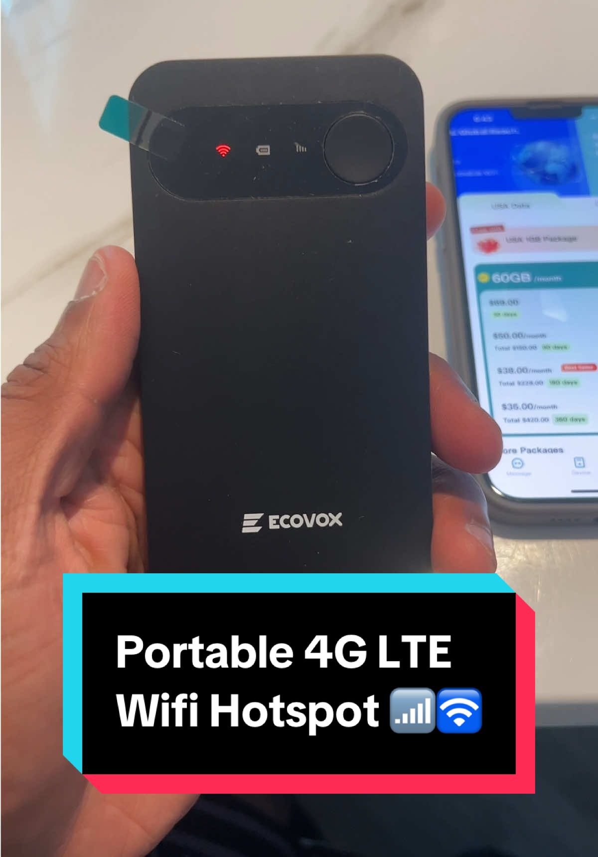 Have WiFi connection anywhere in the USA and globally having this portable WiFi router 🛜 this is a unique device to use when you travel a ton! #LTE #portablewifi #wifirouter #travelers #internet 