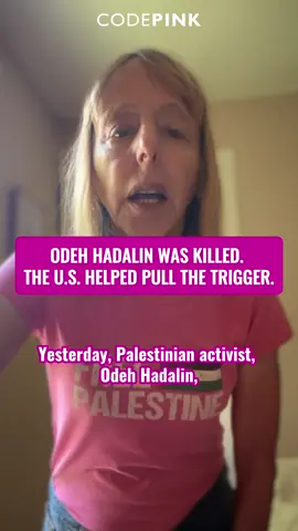 Odeh Hadalin, a father, a filmmaker, a truth-teller was shot by an Israeli settler who had been sanctioned by the U.S. until Trump lifted the sanctions. When Washington green-lights settler violence, Palestinians pay with their lives. Rest in power, Odeh. We will not be silent.