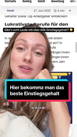 Gibt’s echt Leute mit über 60k Einstiegsgehalt? 🙃 #finanzen #finanztok #einstiegsgehalt #gehalt