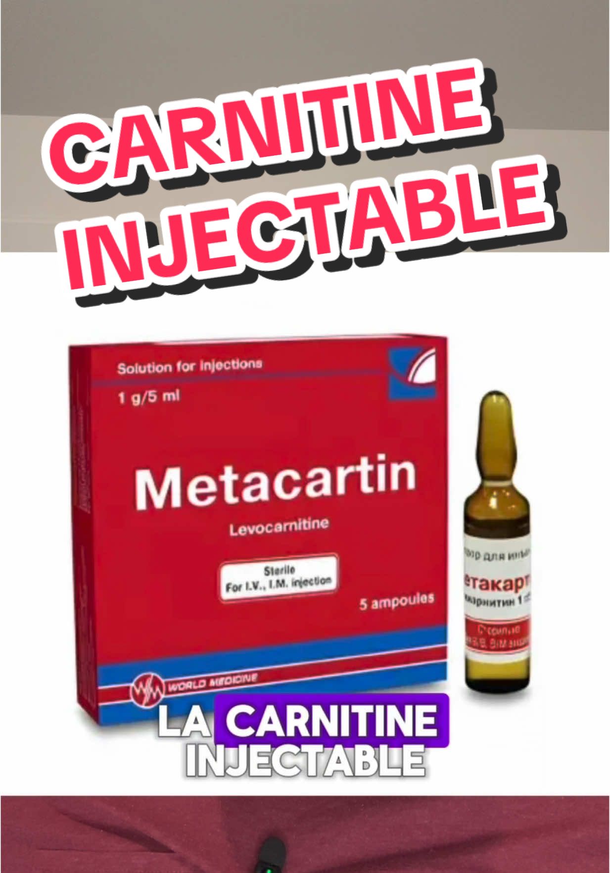 Présentation de la carnitine injectable, de ses nombreux bénéfices et applications.  Si vous êtes chargé, une supplémentation en carnitine sera particulièrement intéressante pour minimiser l’impact des androgènes sur vos organes, notamment le cœur.