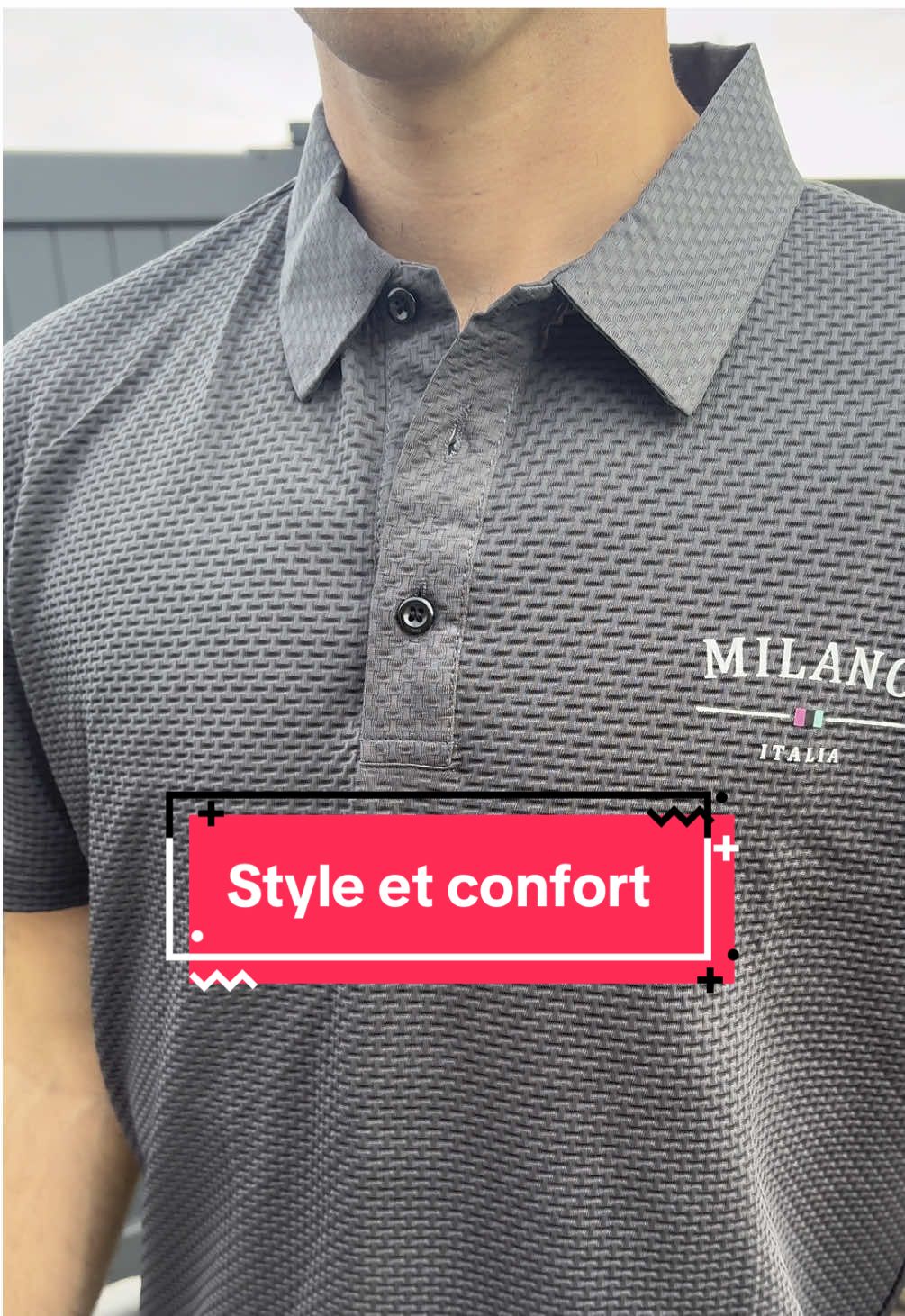 Un polo stylé et confortable 🙋‍♂️ Dispo sur le Tik Tok Shop 🛒 en cliquant sur le lien orange 🛍️ #TikTokShop #offrespourtoi #tiktokshopfrance #mode #homme 