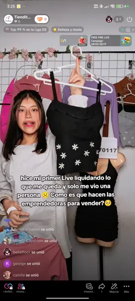 Estaré haciendo más lives para vender mi ropita con mucho cariño. Si puedes apoyarme aunque sea compartiendo, te lo agradecería muchísimo 🥺❤️ #ropabarata #ropamujer #ventaderopa #tiktoklive #lima🇵🇪peru 