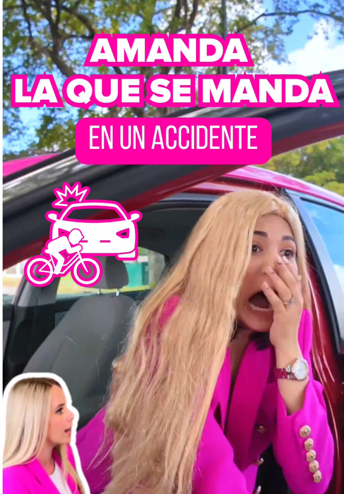 ¿Chocaste a un ciclista? ¡No te escondas ni te hagas la muerta como Amanda… la que se manda! 💥🚴‍♂️ Quédate en la escena, toma evidencia y llama a la policía. Y claro… dile que llame a Amanda Demanda también😉💖 #AmandaDemanda #AbogadaDeAccidentes  #Ciclistas #BikeAccident #AccidentAttorney 