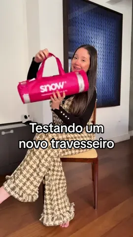 Eu não largo mais esse travesseiro da @I wanna sleep BR  Usem o meu cupom: bellamacedo para desconto extra! 