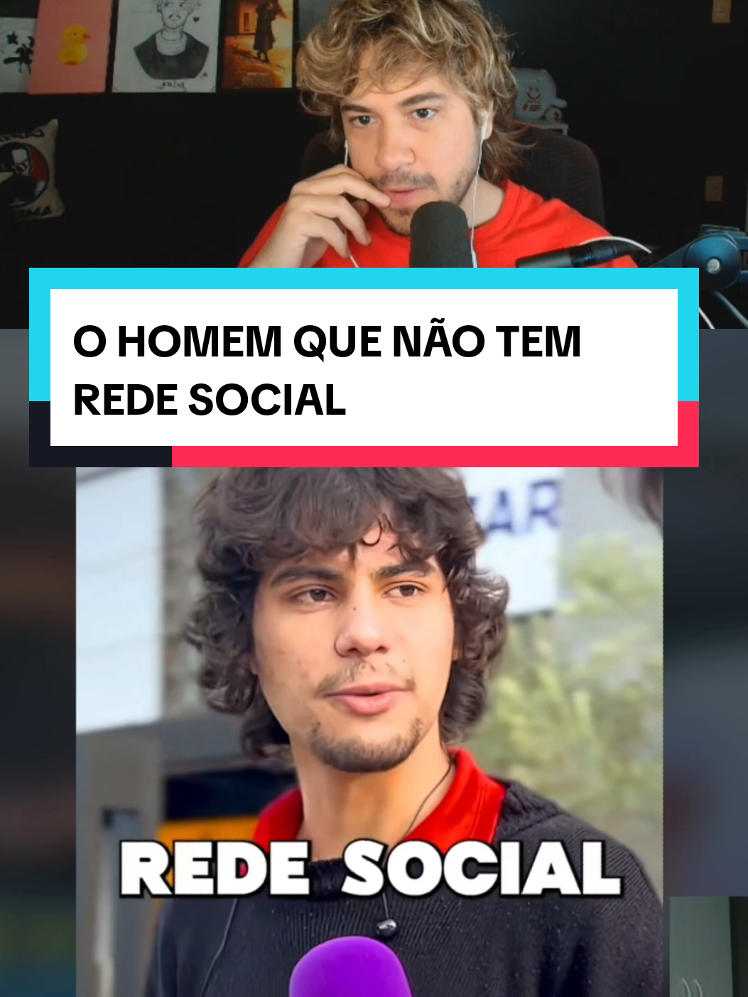 O HOMEM QUE NÃO TEM REDE SOCIAL  #brino #cortesbrino #bruninho #bruninzor #livedobrino #react @brino 