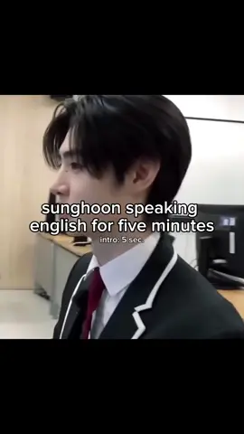 part two! I’m afraid he’s only getting more and more fluent 🤓☝️#kpop #sunghoon #enhypen #english #parksunghoon 