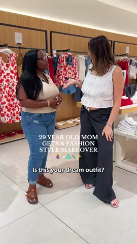 how to style fashionable outfits that are comfortable and easy for a working mom 🥹🤍 Like many mothers, Savannah is a 29 year old mom who struggles with styling her clothes in a unique and personal way. Since becoming a mom, her body has changed and her lifestyle requires a more functional wardrobe. I took her shopping for cute fall fashion that she could easily mix and match together!  #fashion #style #makeover #affordablefashion #fashiontiktok #howtostyle #outfits @LIONESS @Revolve @Mango @Bloomingdales @abercrombie @asos @Wella Professionals @Kosas @Marc Fisher LTD @Banana Republic 