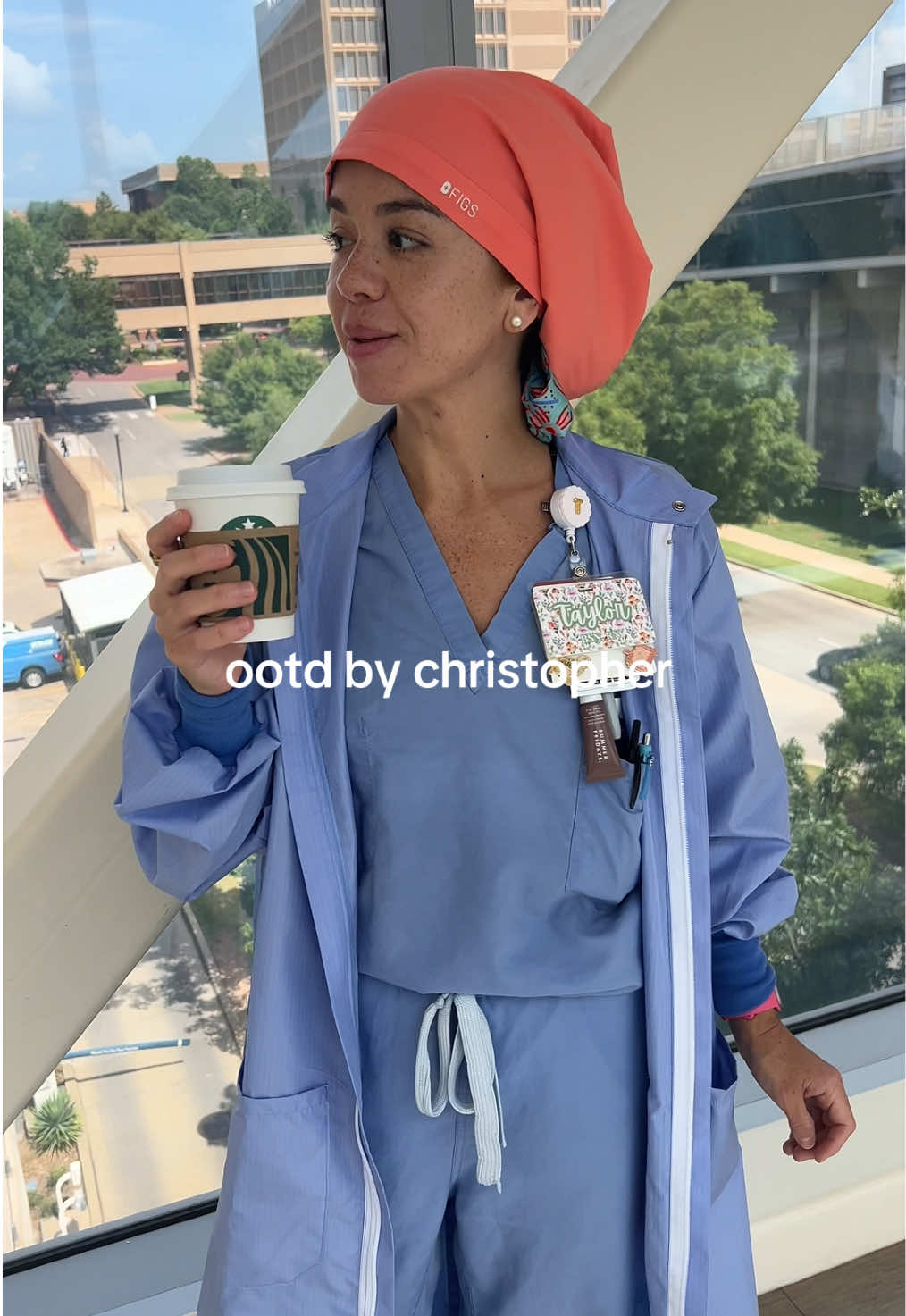 Procedural day clinical ootd as told by Christopher @wearfigs @dansko #NPstudent #clinicalrotations #nursetok #nursesoftiktok #nursepractitioner #scrubhat 