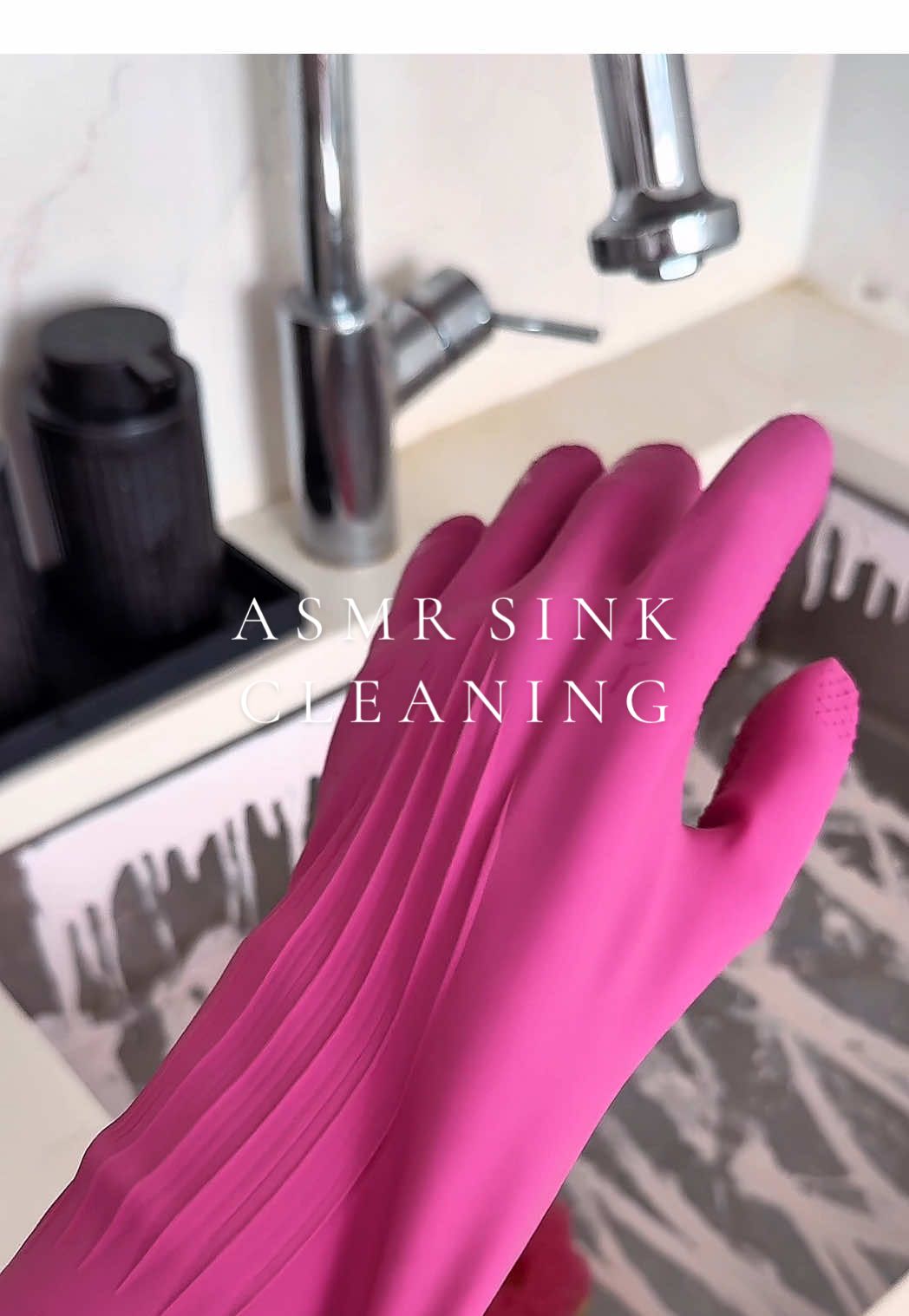 cleaning my *very* dirty kitchen sink 🧼 #asmr #cleaning #CleanTok #kitchensink #satisfying #restock #clean #cleaningmotivation #viral #asmrsounds #sinkclean 