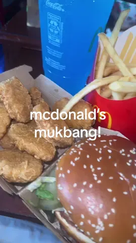 mcdonald’s before work 🤔 sorry my ac kinda ruined the audio 🥹🥹  #food #mukbang #eating #eatwithme #mcdonalds #chickennuggets #bigmac #poweradeblue #fries 