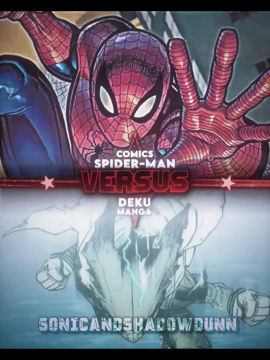 Spider-Man Vs Deku #marvelcomics #myheroacademiamanga #spiderman #vs #deku #peterparkervsdeku #vsbattles 