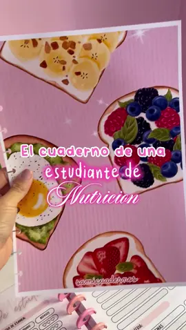 Así es el cuaderno de una estudiante de nutrición❤️ Si te gustaría personalizar el tuyo, envíame un mensajito ☺️ #cuadernospersonalizados #cuadernosbonitos #estudiante #emprendimiento #argentina 