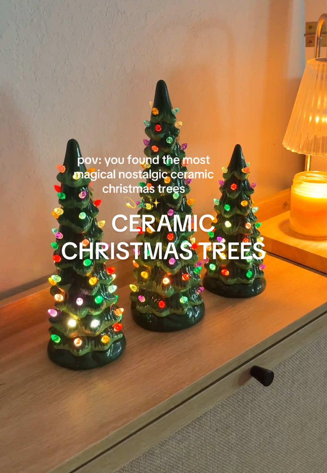 I needed them. the most magical ceramic christmas trees 🎄✨🥹#christmasdecor #nostalgicchristmas #christmasdecorations #christmastreedecor #christmas 