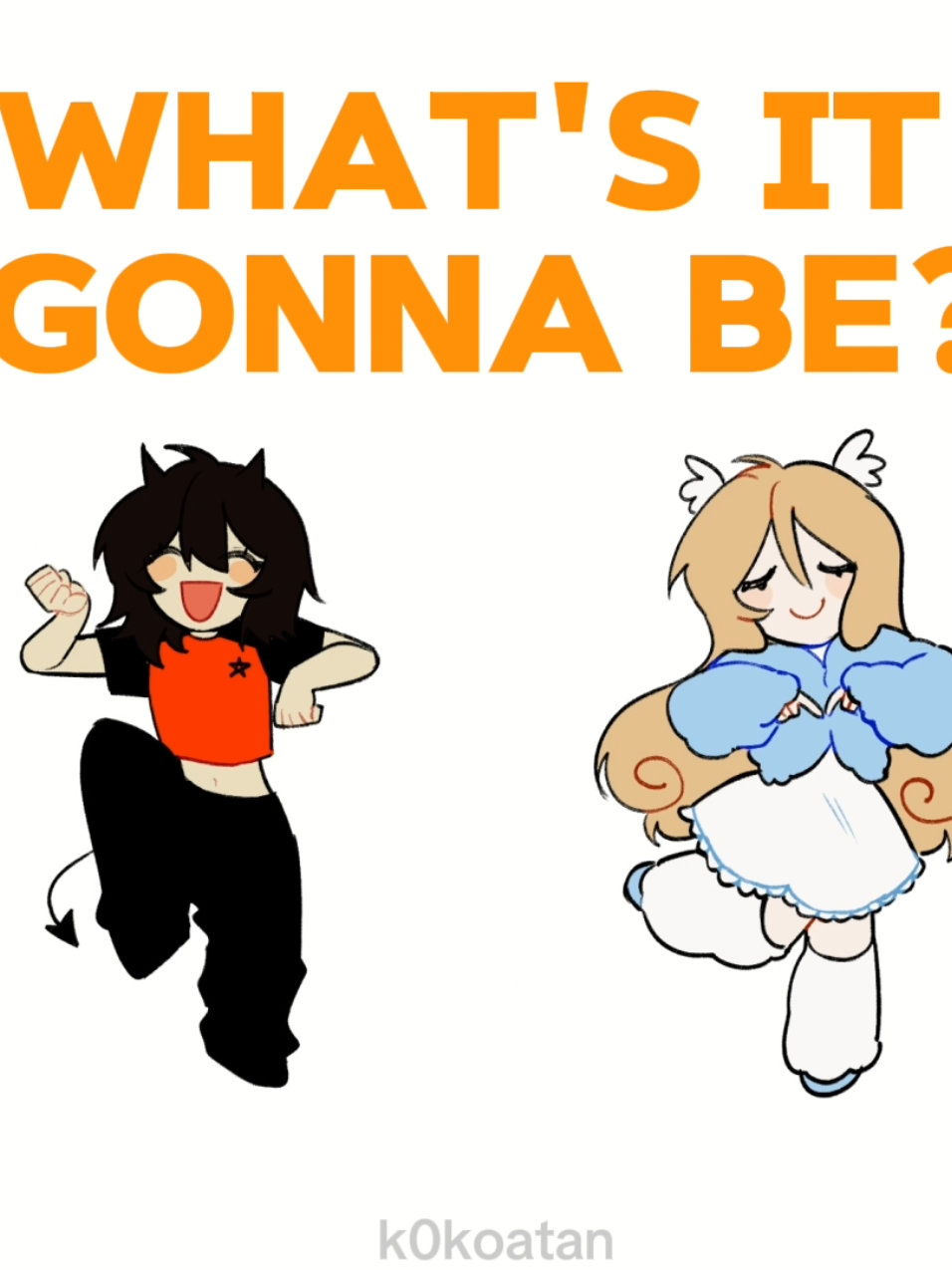 a little old but a gift i made for my bestie🩵🧡 #fyp #goodgirlbadgirl #ggbg #animationmeme #drawing #animatic #animaticmeme #oc #originalcharacter #originalcharacters #sona #animation 