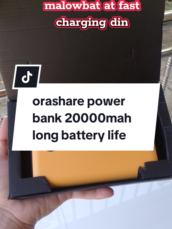 Matagal malowbat na power bank from orashare. Laban na laban kapag brownout. Fast charging din.  #creatorsearchinsights #powerbank #orashare #orasharepowerbank #foryou #fyp #viral 