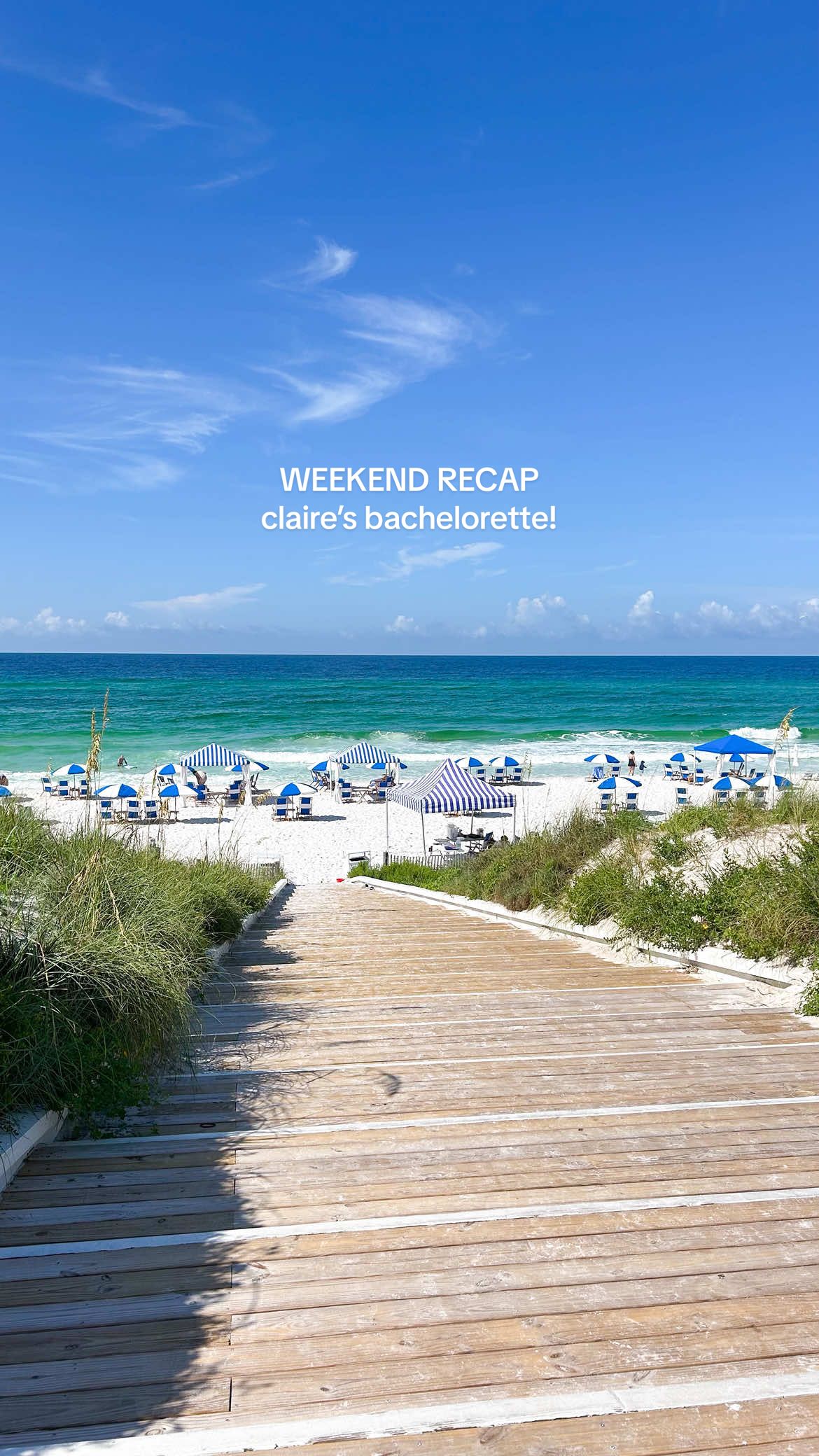 a sweet weekend! @CLAIRE🤍 #fyp #foryou #seaside #seaside #seasideflorida #seasidebeach #weekendtrip #weekendrecap #beachtrip #bachtrip #bachelorette #bachweekend 