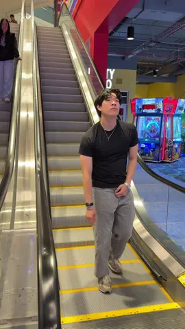 Aura farming on the escalator
