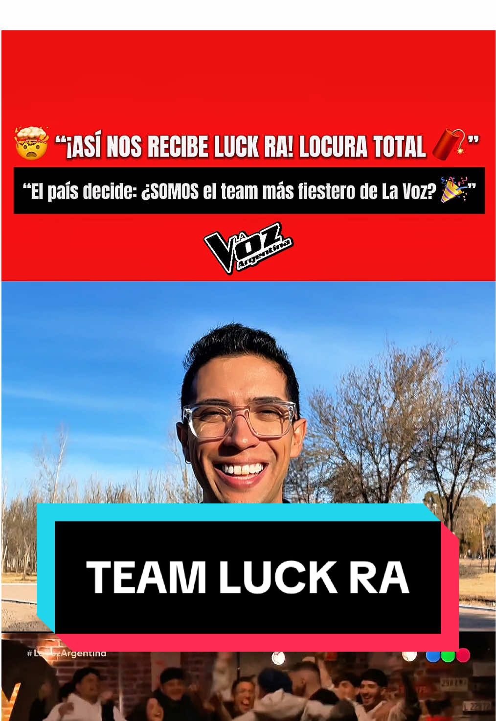 El país decide: ¿SOMOS el team más fiestero de La Voz? 🎉 . Leo los comentarios 👀 suma el tuyo👇 . Yo todavía no puedo creer que me saludó como el casado y que logré que diga añáñay 🧡 . . . . #LaVozArgentina #TeamLuckRa #MichaelGimenez #ViralLuckRa #BatallasLaVoz     
