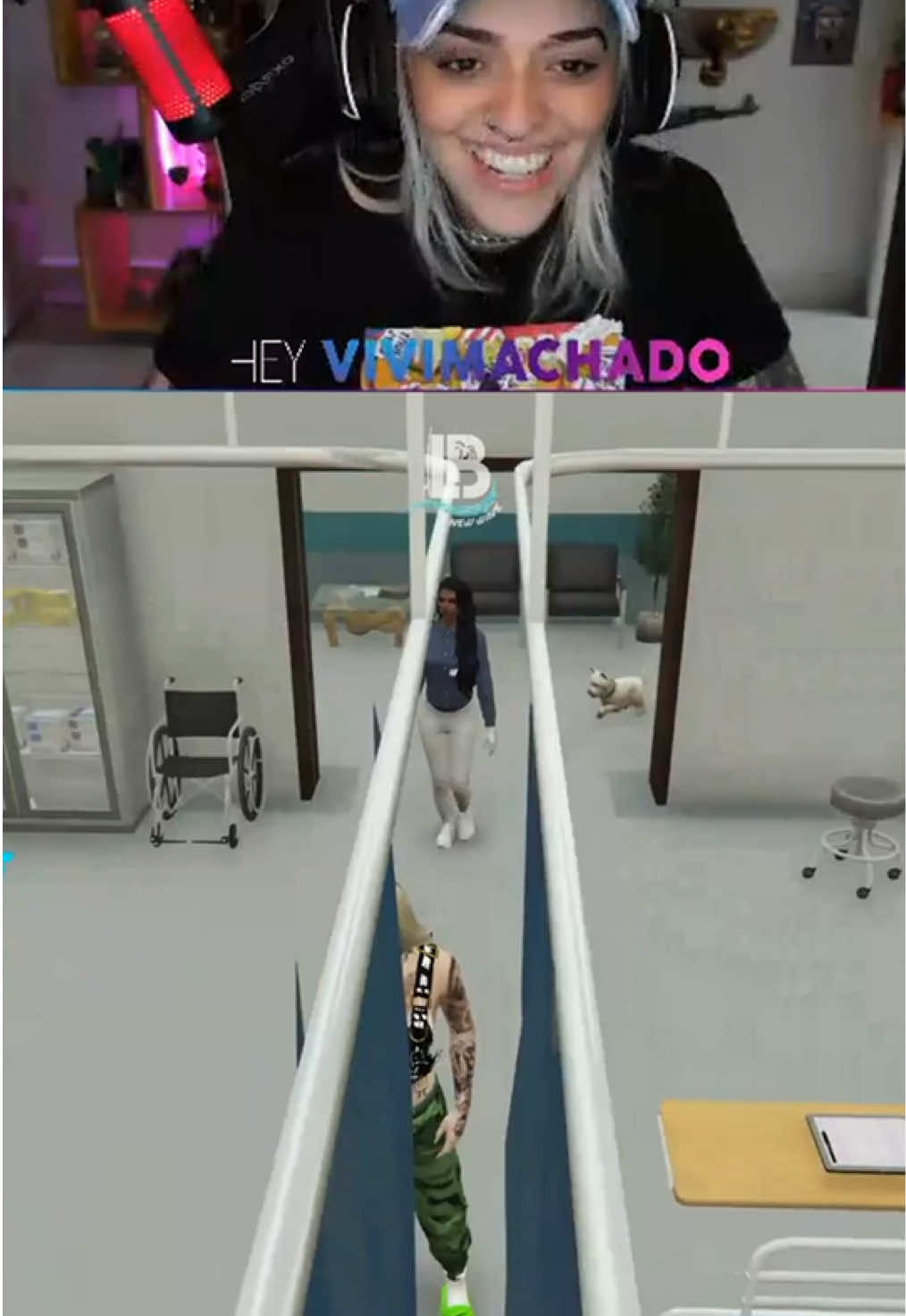 Doguinho desmaiou a doutora kkk #Twitch #cortes #gta #gtarp #heyvivimachado #roleplay 