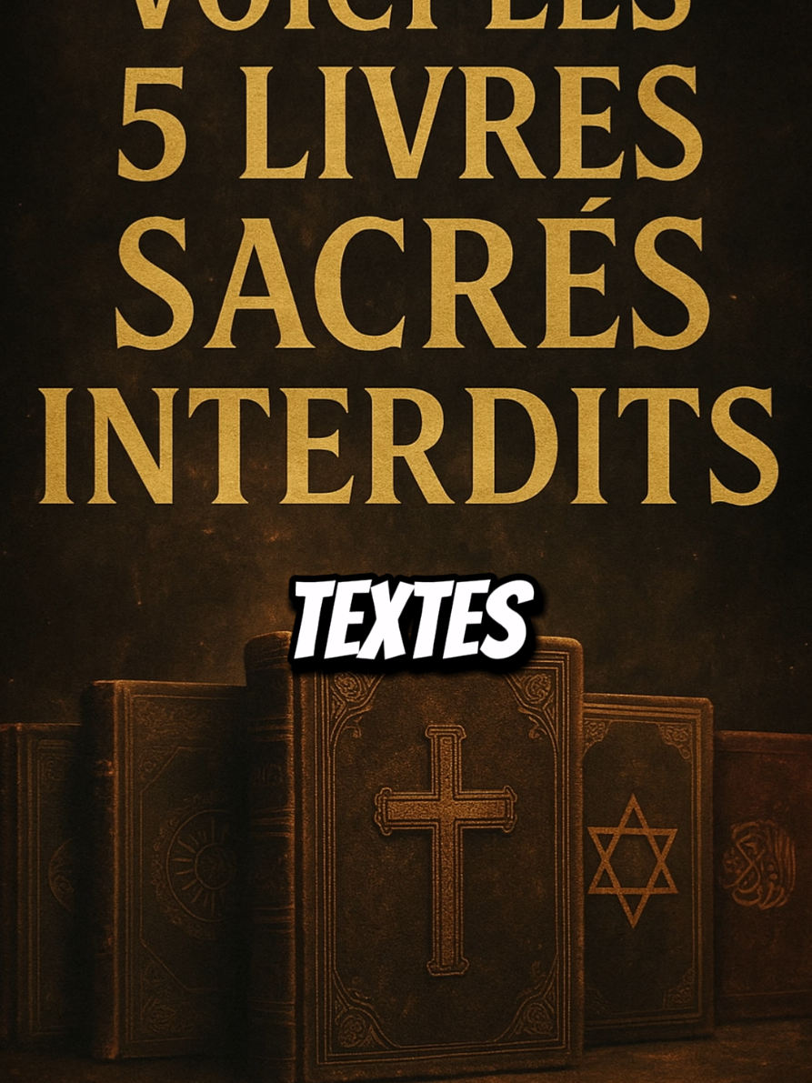 Les 5 livres sacrés interdits que certains ne veulent pas que tu lises. #livre  #lecture  #lecture  #pourtoi  #tiktokfrance 