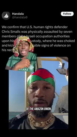could you imagine a more clear intersection of racism, colonialism, and late capitalism in one story?? #fyp #viral #leftist #leftists #leftisttiktok #chrissmalls #amazon #handala 
