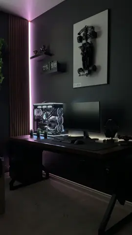 🖤🤍 #aesthetics #darkaesthetics #blackaesthetic #desksetup #deskgoals #blacksetup #setupinspiration #GamingSetup #pc #pcsetup #setupinspiration #cleansetup #viral #fyp