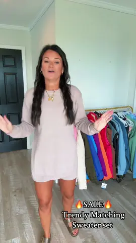 Trendy sweater set 💥 sale ends soon #tiktokshopcreatorpicks #tiktokshopbacktoschool #matchingset #2pieceset #trendyoutfit #fashiontiktok 