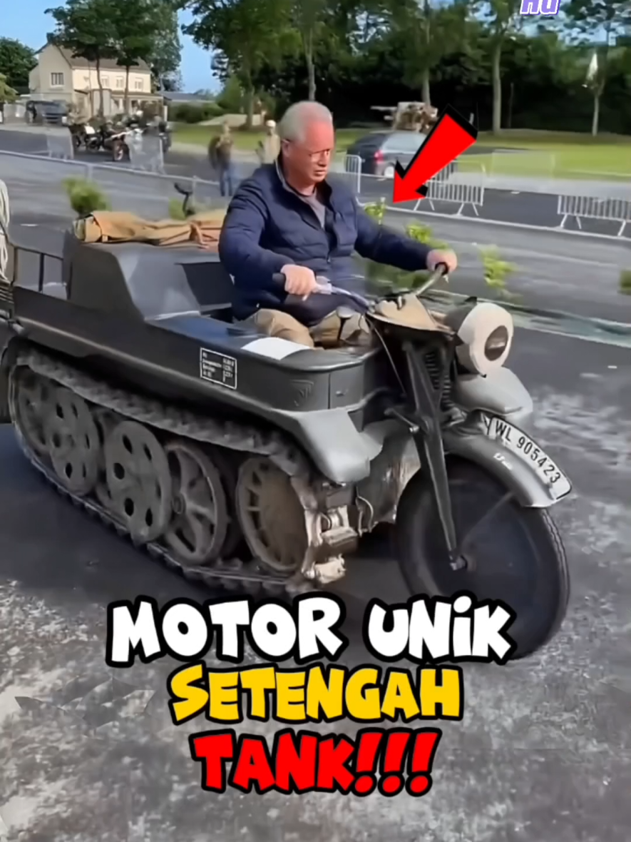 Sepeda Motor Ini Setengah Tank dari Perang Dunia II #faktaunik #education 